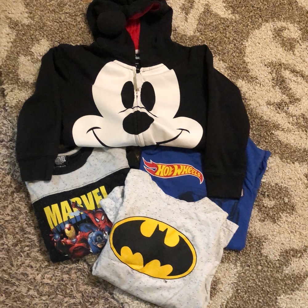 Boys size 5,6,7 shirts and jacket lot